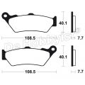 remblokken r1200/1250 achter; originele Brembo sinter uitv. voor bmw 34218562163