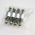 diodeplaatsteun alu/rvs; set 4 stuks ter vervanging rubbers 12311358131/R
