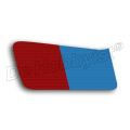 sticker op tank g/s rood/blauw  links 16112301649