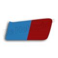 sticker op tank g/s rood/blauw  rechts 16112301650