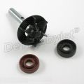 set waterpomp f650 met as en rad. zwarte keerring = water; bruin = olie 11512343451