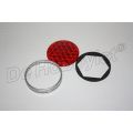 achterlichtglas eber nu compl. met alum. raam en pakking 56mm uitvoering 63268054108/G