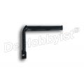 voetsteun r51/2-68; r50-69s; 90mm; links; zwarte uitvoering 46519034125