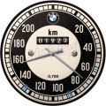 bmw kilometerteller wandklok; nostalgic art 25320-102