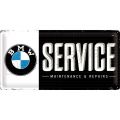 bmw service; metal shield 25x50cm; nostalgic art 90287