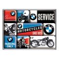 bmw koelkastmagneten; set van 9 stuks; nostalgic art 90289