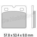 remblokken sinter k 89>; r 85> 2 schijven, fe rodo fdb736st 34112331175/FDB736ST