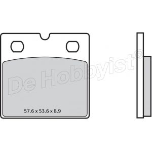 remblokken origineel brembo; r80/100 en k 89 > 2 schijven; voor; sinter <font color=