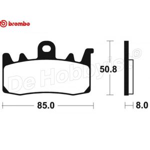 remblokken orig. brembo g310r; r1200 lc; RnineT; s1000xr voor sinter <font color=