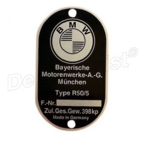 typeplaat op balhoofd r50/5 <font color=