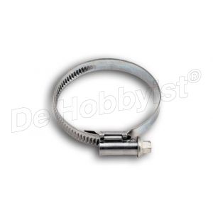 klemband om rubber 40-60mm; universeel; rvs <font color=