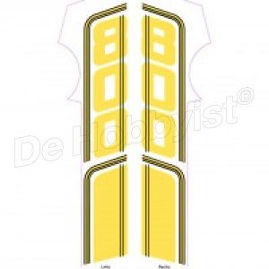 stickerset 800 op tank r80gs geel <font color=