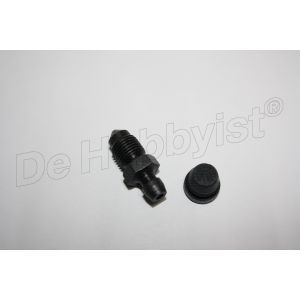 ontluchtingsnippel brembo m10 huidige zwarte brembo uitv. met los dopje <font color=