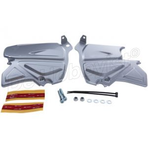 Schmutzfang Soziusrastenaufnahme c silber <font color=