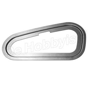 metalen rand tankrubber r25/3  rechts <font color=
