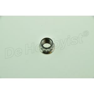 12-kant moer swingarm cardan rvs uitvoering <font color=