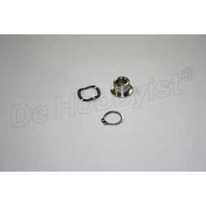 rvs floating nut k16v+r1100 met borg- en sluitring. bramen in gaten verwijderen <font color=
