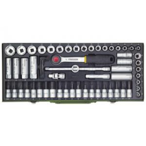 PROXXON Kompaktsatz mit 3/8''-Ratsche, 65-tei <font color=