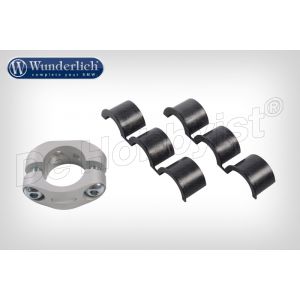 klemmschelle mit reduzierungen silber <font color=