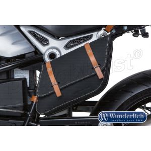 seitentasche leder links RnineT schwarz <font color=