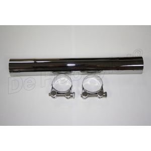 balanspijp r45/65 kort (achter ); rvs verchro omd; beter dan origineel <font color=