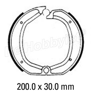 remschoenset /5-/7 <09-80 achter ferodo <font color=