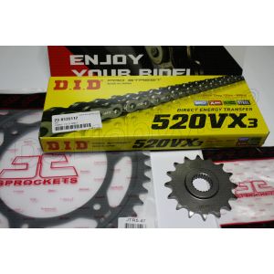 ketting did + jt tandwielenset f650gs(dakar) 112 schakels+z16 +z47 <font color=