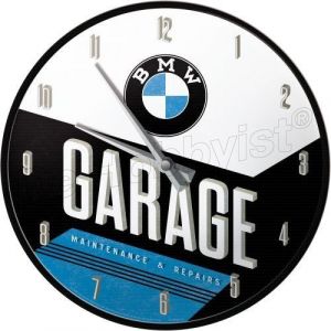 bmw garage wandklok; nostalgic art <font color=