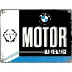 bmw motor maintenance; metal shield 30x40cm; nostalgic art; op = op <font color=