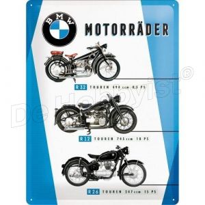 bmw motorräder; metal shield 30x40cm; nostalgic art <font color=