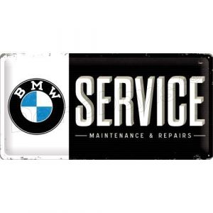 bmw service; metal shield 25x50cm; nostalgic art <font color=
