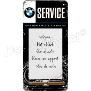 bmw service; notitieblok magnetisch nostalgic art op = op <font color=