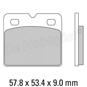 remblokken sinter k 89>; r 85> 2 schijven, fe rodo fdb736st <font color=