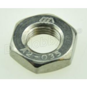 moer m10x1 vlak; onze uitvoering = rvs <font color=