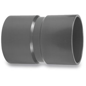 VDL sok PVC-U 110 mm lijmmof 16 bar grijs type handgevormd - Y51060701 - afbeelding 1