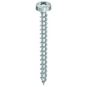 Heco-Topix-Plus spaanplaatschroef 3,0x16 mm rondkop Pozi-Drive PZD 1 variabele voldraad verzinkt blauw A3K 200 stuks SKV-klein verpakking - A50802548 - afbeelding 1