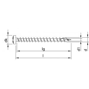 Heco-Topix-Plus RVS A2 spaanplaatschroef 4,0x25 mm rondkop Pozi-Drive PZD 2 variabele voldraad blank glijcoating 200 stuks SKV-klein verpakking - A50802640 - afbeelding 2