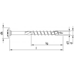 Heco-Topix-Plus RVS A2 tellerkopschroef 8,0x200 mm tellerkop T-Drive T 40 deeldraad blank glijcoating 50 stuks VARIANTA verpakking - A50802446 - afbeelding 2