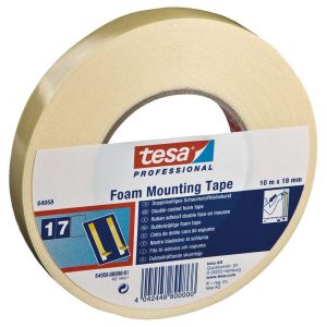 Tesa 64958 Tesafix 25 m x 19 mm wit dubbelzijdige PE-foamtape - H11650325 - afbeelding 1