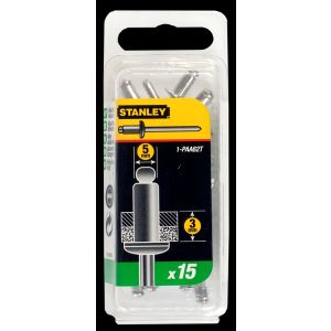 Stanley popnagel 5x3 mm 15 stuks - Y51020006 - afbeelding 1