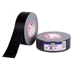 HPX gaffer textiel montage 6000 tape zwart 38 mm x 50 m - H51700178 - afbeelding 1