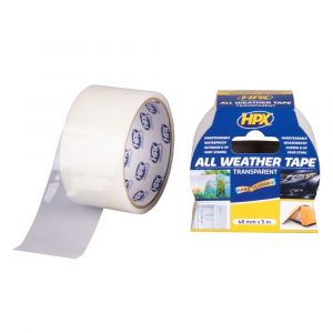 HPX All Weather Tape reparatietape water- en weerbestendig transparant 48 mm x 5 m - H51700216 - afbeelding 1