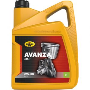 Kroon Oil Avanza MSP 0W-30 synthetische motorolie Synthetic Multigrades passenger car 5 L can - H21500319 - afbeelding 1