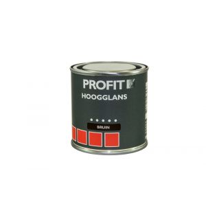 Profit lakverf dekkend hoogglans bruin 0.25 L - A40710118 - afbeelding 1