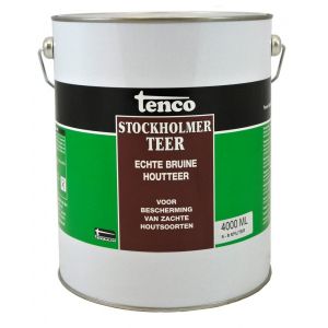 Tenco bitumen coating Stockholmer teer bruin 4 L blik - Y40710069 - afbeelding 1