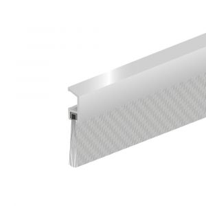 Ellen tochtprofiel dorpelprofiel met borstel aluminium IBS-220 cm - H51010104 - afbeelding 1