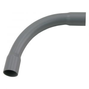 Pipelife bocht PVC slagvast diameter 5/8 inch grijs set 5 stuks - Y50401019 - afbeelding 1