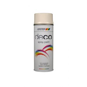 MoTip Colourspray lakspray dekkend hoogglans RAL 9001 creme-wit 400 ml - Y50703243 - afbeelding 1