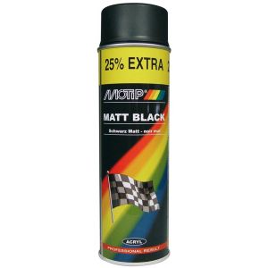 MoTip lakspray Rallye zwart mat 500 ml - H50703277 - afbeelding 1