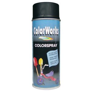 ColorWorks lakverf Colorspray RAL 9005 zwart 400 ml - Y50702756 - afbeelding 1